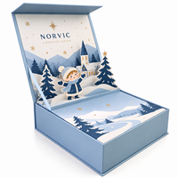 Boîte de présentation en papier rigide personnalisée en 3D pour emballages cadeaux, bijoux et cadeaux d'entreprise avec un design artistique unique en papier