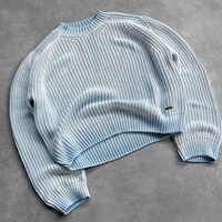 Pull vintage unisexe personnalisé pour homme, pull en tricot, pull vintage ample pour homme