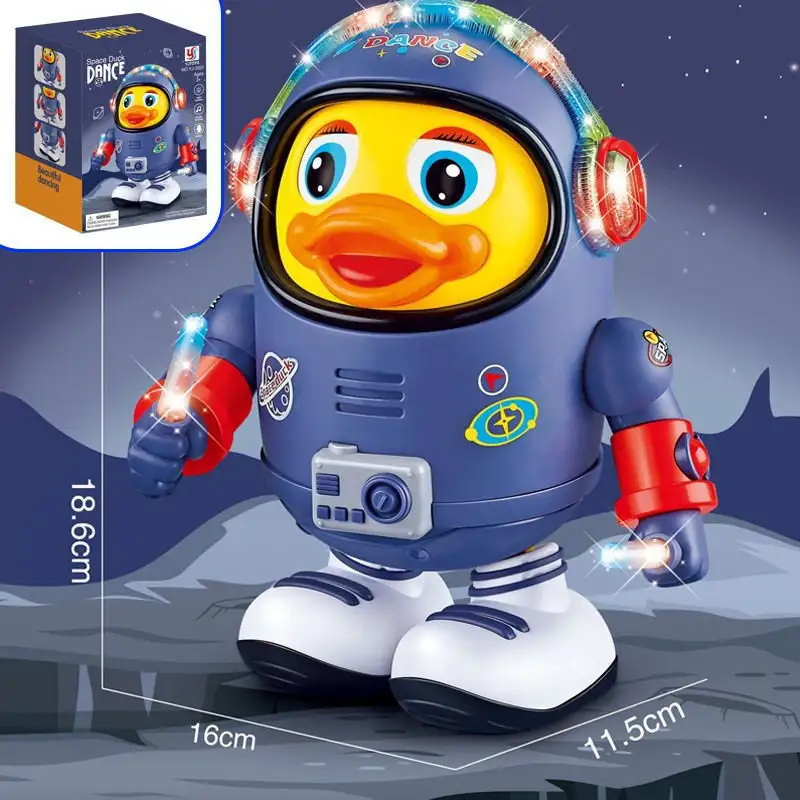 2023 नई आगमन सस्ते बच्चों के उपहार इंटरैक्टिव रोबोट गायन और नृत्य अंतरिक्ष बतख खिलौना बच्चा बच्चा बच्चों बच्चों के खेल खिलौना