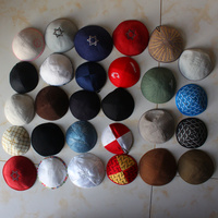 Gorro Kippa de Algodón Negro, Gorro Religioso Judío, Kipot, Gorro para Hombre