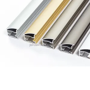 6063 Thin Glass Sliding Wardrobe Door Aluminum Profile