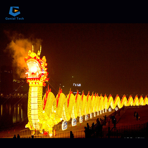 Enorme Farolillo de Dragón Colorido, Festival de los Farolillos Chinos, Farolillo de Seda con Forma de Dragón - Product Image 5