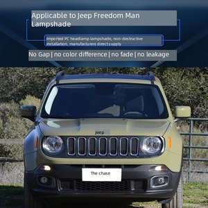 Cache-phare avant transparent de remplacement pour <span class=keywords><strong>Jeep</strong></span> <span class=keywords><strong>Renegade</strong></span> 2015-2021, coque de protection de phare LED, <span class=keywords><strong>prix</strong></span> usine - Product Image 3