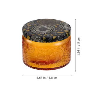 Pot à bougie de haute qualité, pot en verre, bougeoir sculpté, gobelet à bougie d'aromathérapie 120ml/250ml - Product Image 3