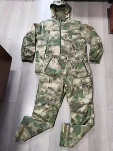 ชุดยูนิฟอร์มลายพรางสีเขียว DF F7 สำหรับฤดูหนาว ชุด CP FG ลายพรางสีเขียวขี้ม้า แจ็คเก็ตและกางเกงบุผ้ากันหนาวสีดำเขียว - Product Image 3