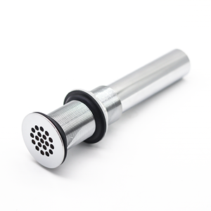 Usine 1-1/4 Chrome Basin drain public écoulement libre Lavabo Évier 19 Trous Déchets - Product Image 3