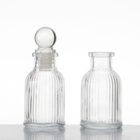 Vente en gros Bouteille de diffuseur de parfum 30ml 50ml 100ml Bouteille de diffusion Reed en verre