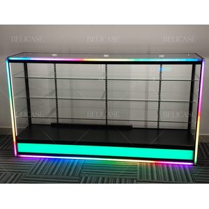 Smoke Shop <span class=keywords><strong>Show</strong></span> Case Gabinete de lujo Estante de exhibición de licor Gabinete de exhibición Led con cerradura para productos - Product Image 2