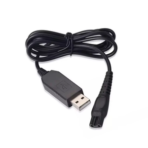 <span class=keywords><strong>Cable</strong></span> de Carga <span class=keywords><strong>para</strong></span> Afeitadora USB 2.0 de 20 cm con Certificación CE, 5V, Blindaje Trenzado, Revestimiento de PVC, Conductor de Cobre Puro, Conectores Niquelados - Product Image 1