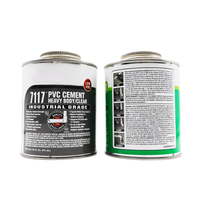 Pegamento de PVC Gris de Fijación Media, Cemento Solvente de PVC de Grado Industrial 118ml, Alta Resistencia a la Presión para Tuberías y Accesorios de UPVC