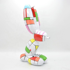 Fabbrica in fibra di vetro palloncino cane <span class=keywords><strong>disegno</strong></span> a mano scultura di cane per la decorazione della casa Pop Art resina animale statua nuovo cane palloncino Desgin - Product Image 1