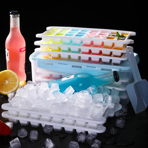 <b>Silicone</b> <b>Ice</b> <b>Cube</b> Mold With Lid 1.7L 2.8L 3.3L Household <b>Ice</b> Maker For Refrigerator Quick Freeze <b>Ice</b> <b>Tray</b> - Product Image 1