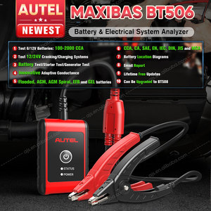 Herramientas y Equipos para Circuitos Automotrices MaxiBAS BT506, Probador de Batería de Corriente Alterna de 12V 24V para Automóviles - Product Image 2