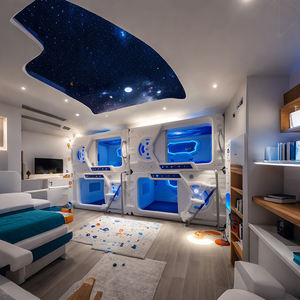 Современная популярная стильная космическая каюта, спальные капсулы, капсула, двухъярусная кровать для отеля, спальная Капсульная кровать - Product Image 4