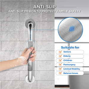 Maniglione di Sicurezza per Bagno in Acciaio Inox SUS304 Wayon, Impugnatura Antiscivolo Zigrinata, Modello WM GB201 per Assistenza Anziani - Product Image 5