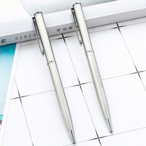 1.0Mm New Stainless Steel Color Custom Logo Smooth Writing Ballpoint Hotel Conference Gift Twist-Action <b>Pen</b> - Product Image 2