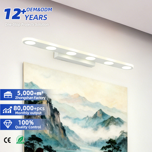 Lámpara de Pared LED Moderna Americana para Baño, Cuerpo de Hierro, Impermeable, Luz Simple para Espejo de Maquillaje - Product Image 1