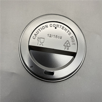 Couvercle PS jetable noir directement potable