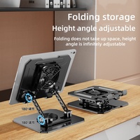 Support de téléphone et tablette en métal, support de téléphone à refroidissement rapide, support de bureau pliable, support mains libres pour diffusion en direct