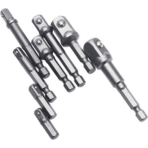 Image Hex Shank To Square <b>Adapter</b> <b>Socket</b> <b>Drill</b> Connector Extended Power Wrench <b>Adapter</b> HSS Metal - Product Image 5