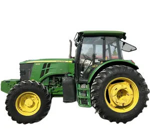 Kondisi baik JOHN Used140HP DEERE JD1404 4WD traktor pertanian dengan harga bawah