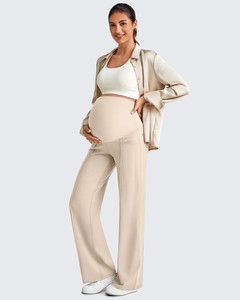 Leggings de yoga de maternité <span class=keywords><strong>taille</strong></span> haute, effet push-up fessier, respirants, extensibles, compressifs, pour femme, personnalisables, pour la gym et l'entraînement - Product Image 5