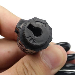 Black Combination Cable <b>Lock</b> For Motorcycle Helmet And Bicycle Anti Theft Steel Wire <b>Lock</b> <b>Portable</b> Outdoor Use - Product Image 2