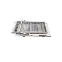 Carrito de Almacenamiento Plegable de Malla Metálica Resistente, Carros y Carretillas para Herramientas con Ruedas Bloqueables de Cuatro Ruedas, Uso Industrial
