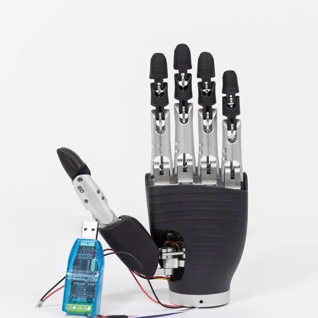 Customizable Metal Bionic Mechanical Palm Five Finger Arcsec Drive Collaborative Robot Mechanical Humanoid Hand