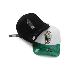 Casquette de baseball en daim avec gros strass San Judas Tadeo, style religieux, Gorras Mexicanos, modèle 2026, très demandée, en stock - Product Image 3