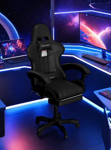 Reclinabile 150KG in pelle sintetica eco-friendly Silla Gamer Black Pro Hell castello sedia reclinabile da gioco con cuscino lombare - Product Image 4