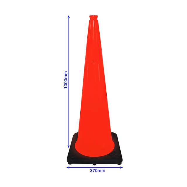 Hi-Vis Fluorescent Orange Flexible PVC Maximum Durability Impact Recovery Hi-Vis Fluorescent Orange Flexible PVC Maximum