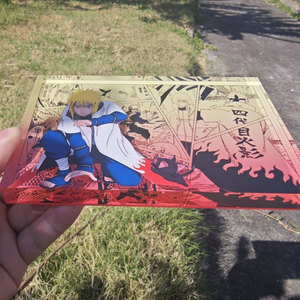 Brique acrylique Minato <span class=keywords><strong>Namikaze</strong></span>, ornement de bureau à collectionner sur le thème de l'anime, cadeau d'anniversaire de dessin animé - Product Image 3