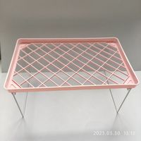 Étagère à vaisselle et bols pliable en plastique, à un seul niveau, en matériau PP, design écologique pour la cuisine