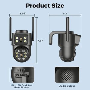 Cámara de Seguridad para Ventana <span class=keywords><strong>Globe</strong></span>, Cámaras de Video Giratorias para Exteriores Yoosee, Socket Tuvilo, Xaimoi, Zmdcam, Soleil, Cámara Inteligente. 8Mp Ip 5Mp 8Ch - Product Image 6