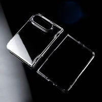 Coque de téléphone transparente brillante en PC avec charnière à ressort pour iPhone 18 Fold et iPhone Duo – Vente en gros usine