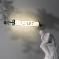Boîte à lumière LED circulaire double couche en acrylique 3000 lumens, résistante à l'eau, à fixation murale pour la décoration de restaurants/boutiques de vêtements