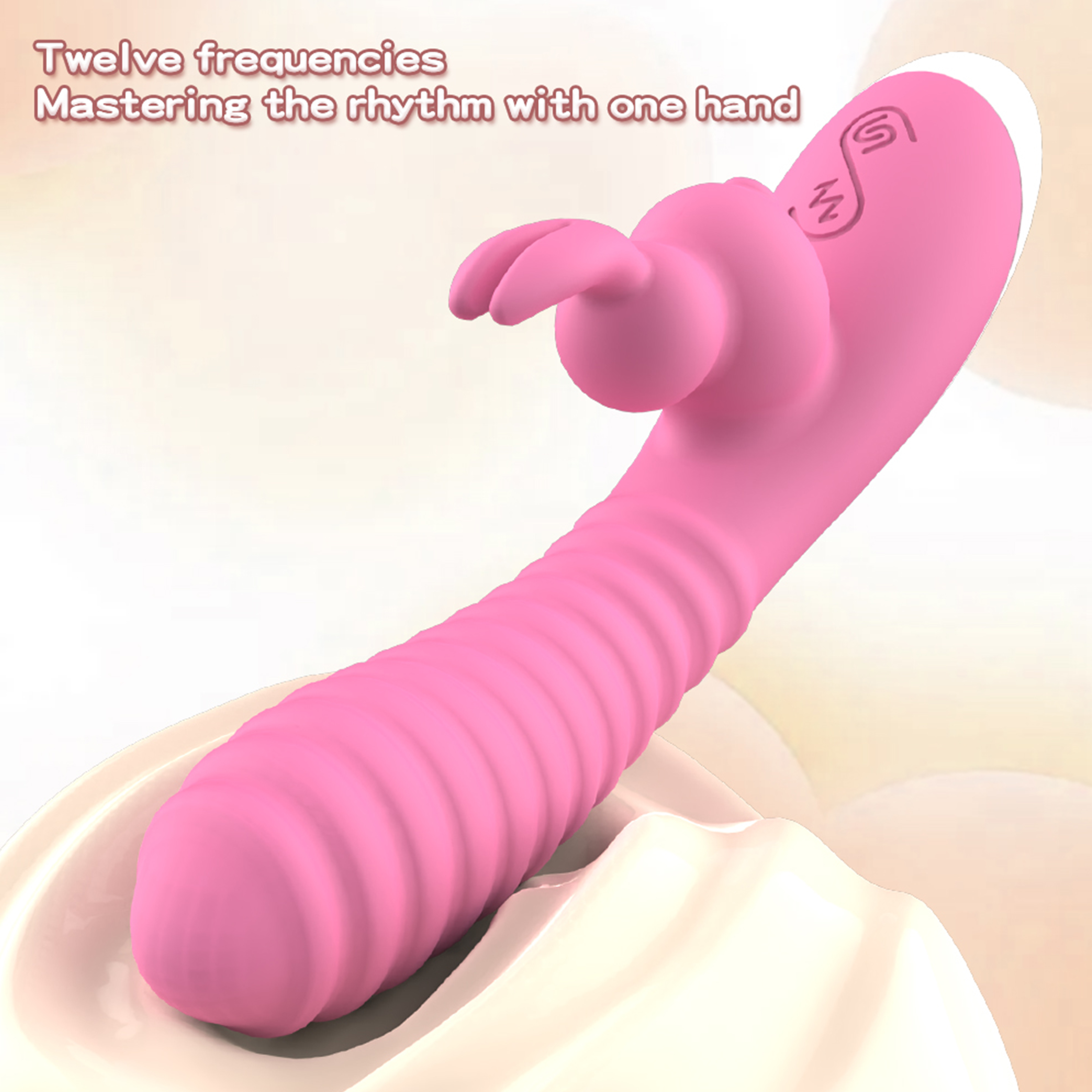 Small Pink USB Charging Rabbit Vibrator for G-Spot Realism Small Pink USB Charging Rabbit Vibrator for G-Spot Realism