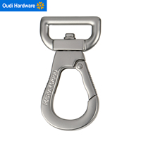 Mousqueton pivotant robuste en alliage métallique de 38 mm (1,5 pouce) pour harnais et laisses de chien