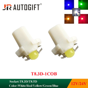 Lampadina LED COB <span class=keywords><strong>T5</strong></span> 8.5D 8.3D per Cruscotto Auto, Indicatore <span class=keywords><strong>12V</strong></span> Bianco Rosso per Illuminazione Interna e Strumentazione - Product Image 2