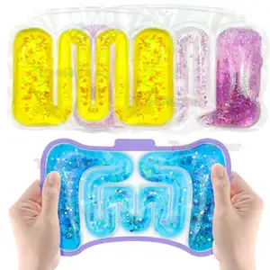 Juguete de tubo sensorial blando de Color, bolsa de barra de agua de serpiente para aliviar el estrés, juguetes para apretar para niños autistas