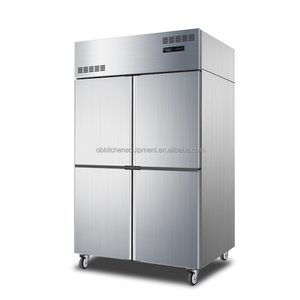 900L 4-door Air-cooling Commercial Stainless Steel Refrigerator Large Capacity Kitchen Cooler for Restaurant Use - Product Image 1