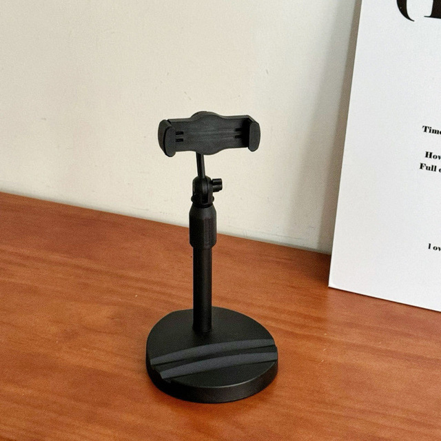 Dual-Device Anti-Shake Rotating Desktop Stand for Mobile Phones Tablets Multifunctional Live Streaming Smartphone Holder Desk