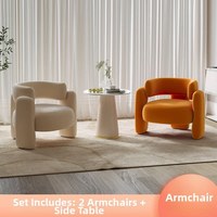 Fauteuil de réception moderne de luxe léger, ensemble de canapés style crème pour hôtel, salon, chambre, villa - Cadre en bois écologique