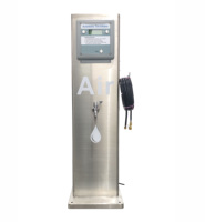 G5 Outdoor Digital Airpumps Stand Armoire en acier inoxydable avec robinet d'eau automatique Moniteur de pression des pneus pour gonfleur de pneus de voiture
