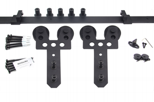 Wekis thép carbon trượt Barn Door con lăn phần cứng hệ thống trang trí nội thất treo cửa trượt phần cứng - Product Image 2