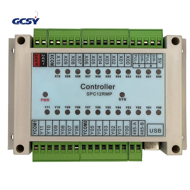 SPC12RMP PLC Programming Sequential Controller Pneumatic Cylinder Electromagnetic Valve Two-axis Pulse Stepping Servo Controller
