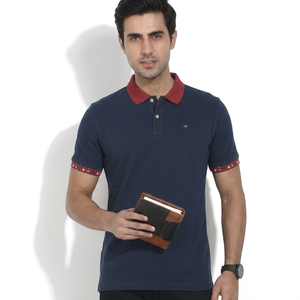 OEM Manufacturer 100% Cotton Polo Shirt Custom Embroidered Men's Golf Polo Shirt Wholesale Bulk Supply - Product Image 1