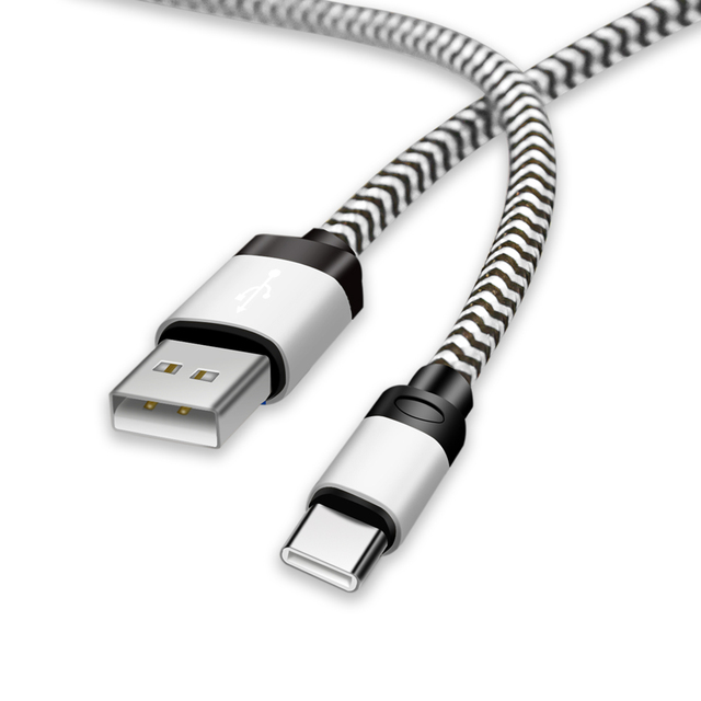 10ft 2A Type-C Quick Charging Braided Phone Charger Cord USB Data Cord Charger Cable 3M Nylon Braided Charger Cable