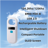 Lecteur RFID W90A en gros 134,2 kHz/125 kHz sans fil Bluetooth pour micro-puces animales, gestion des animaux en clinique vétérinaire